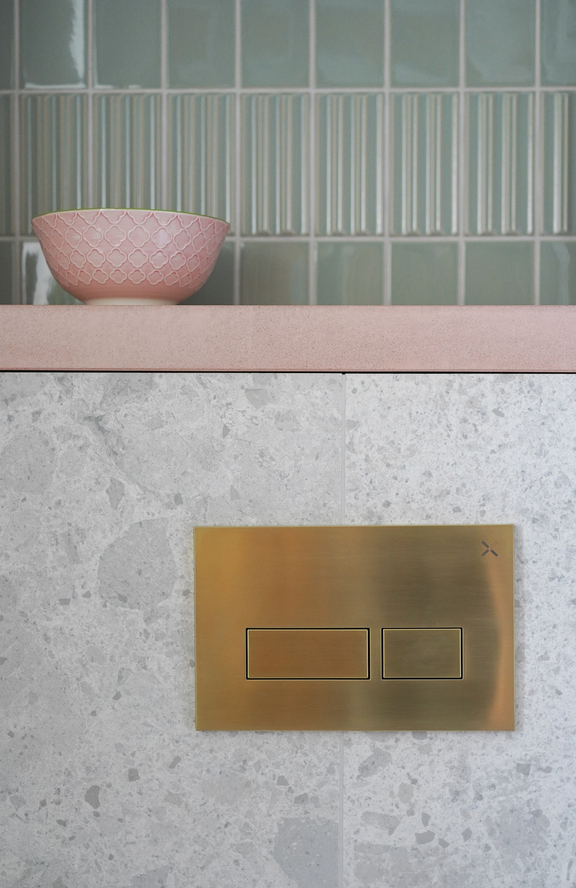 Langtoft bathroom space pink gold16