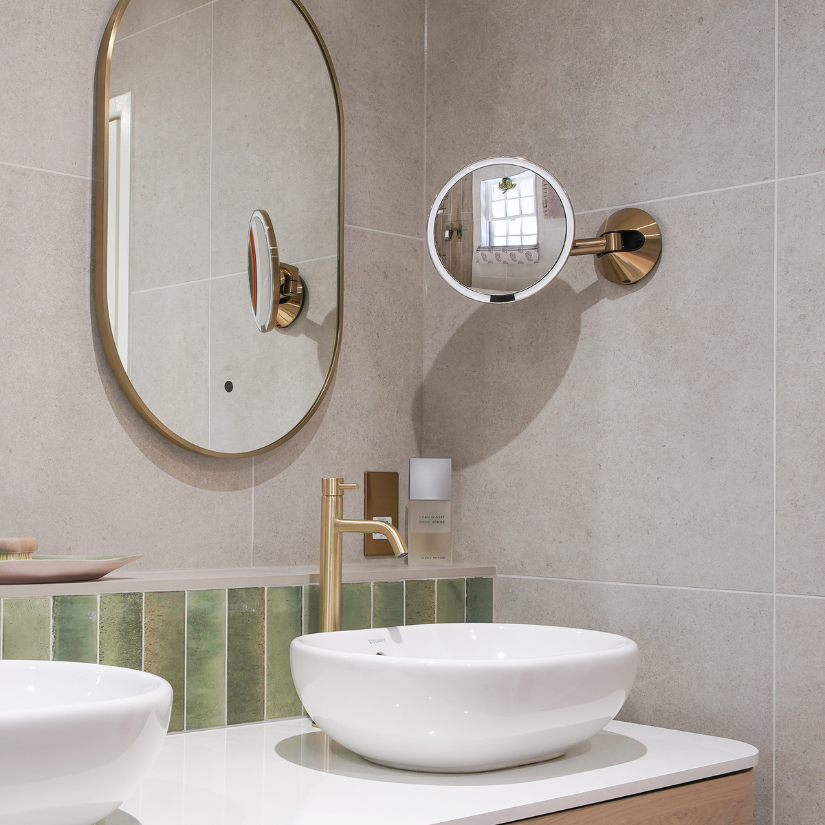 Luxury spa twin sinks