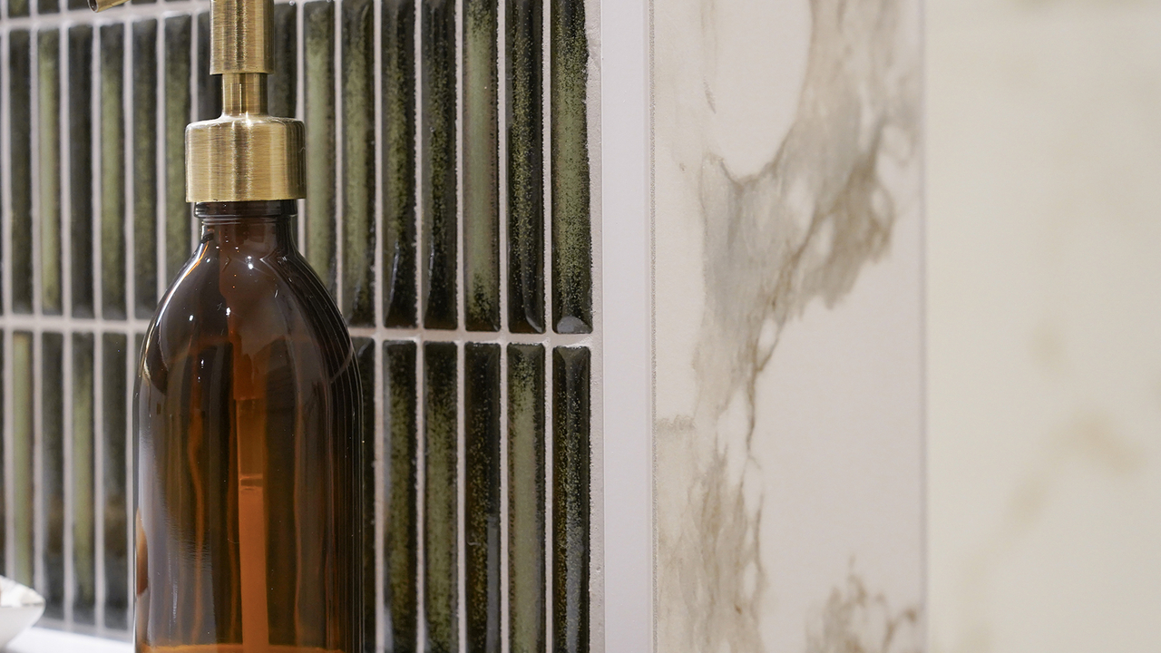 Bathroom details brushed gold