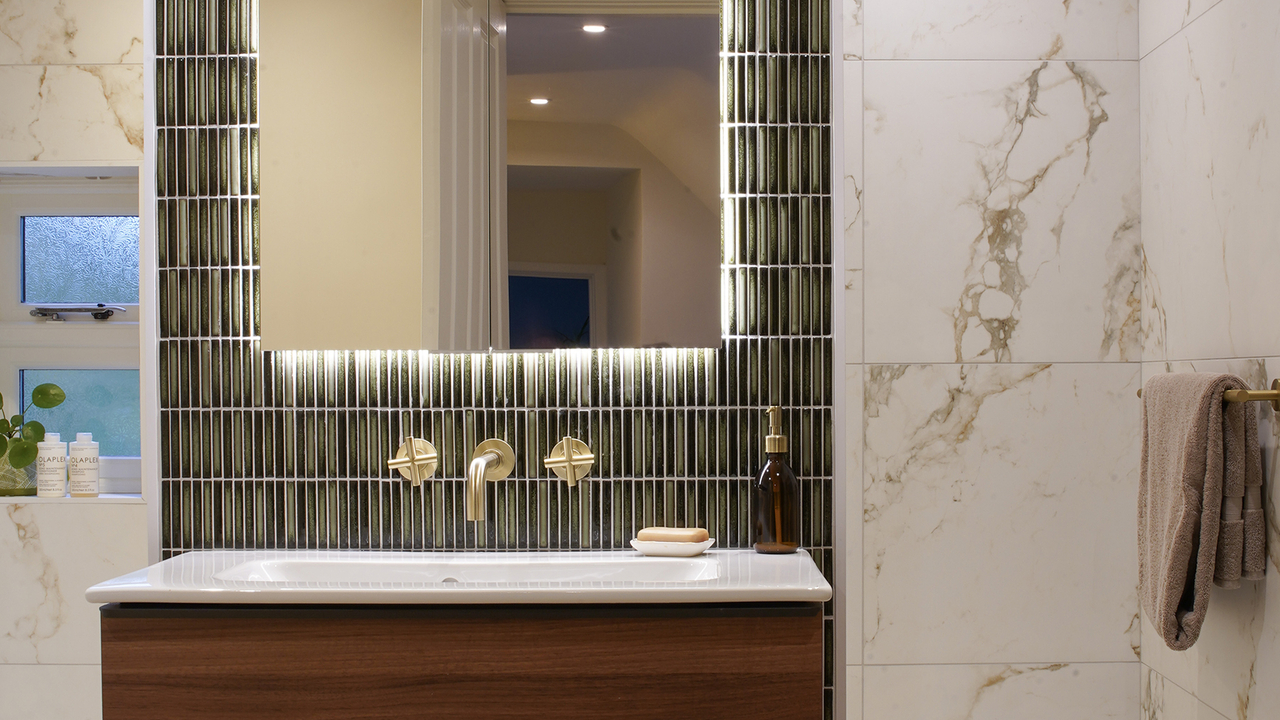 Light up mirror vanity bathroom stamford