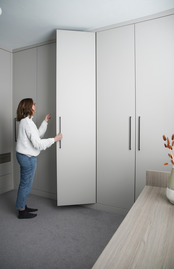 Built in wardrobe storage bedroom stamford