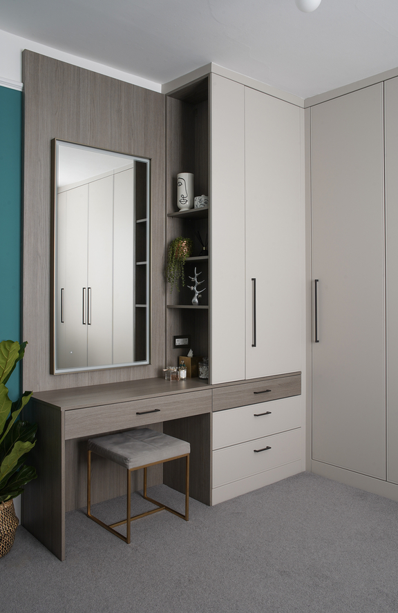 Calming bedroom spaces