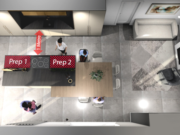 Kitchen triangle spaces by design stamford6