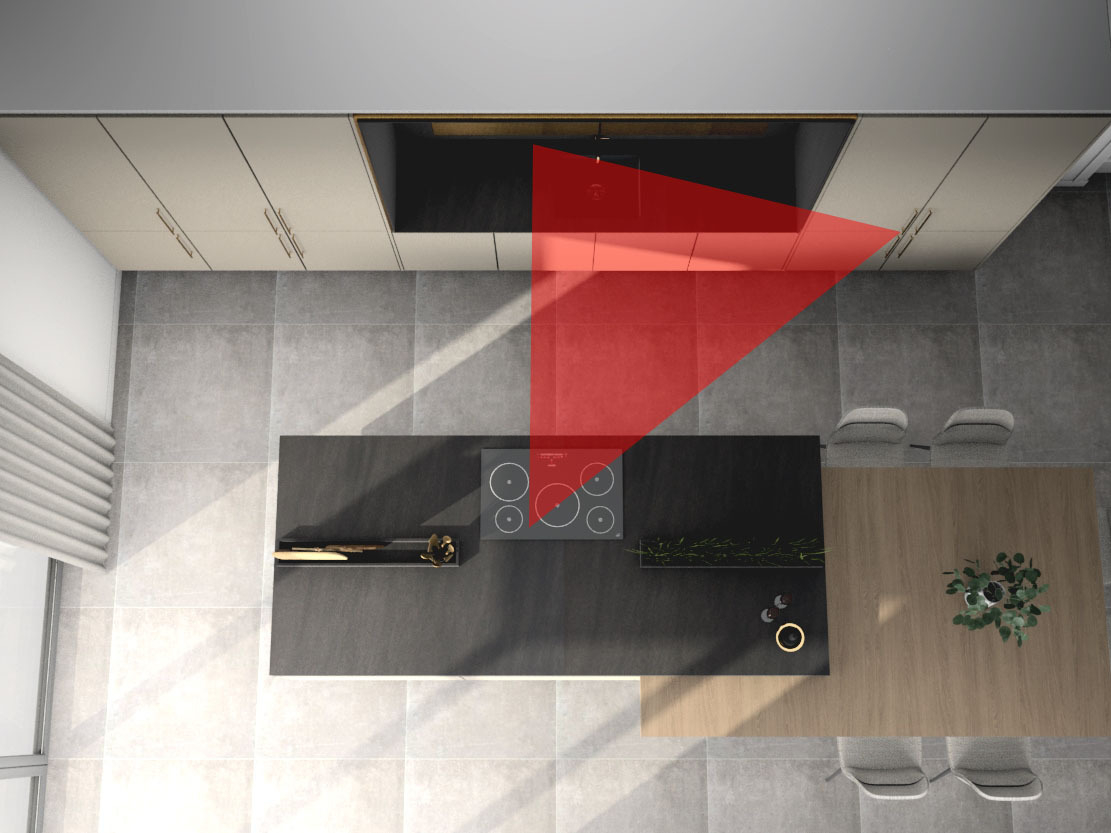 Kitchen triangle spaces by design stamford7