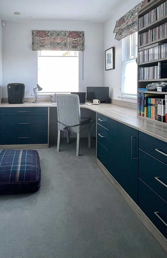 Mayfair Marine Blue Home Office 2