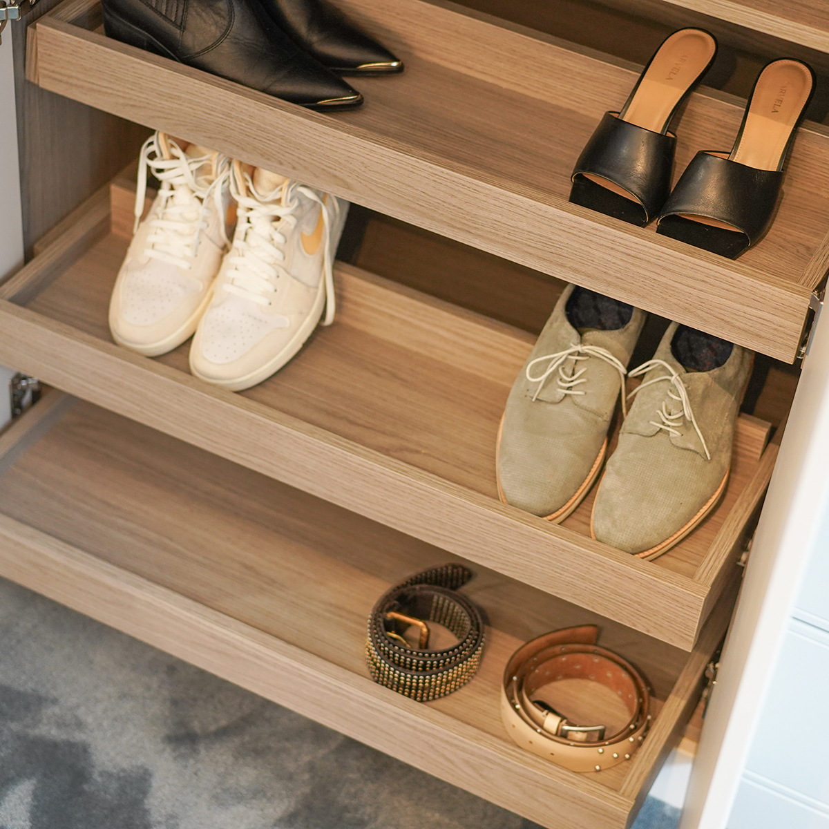 Shoe storage wardrobe bedroom